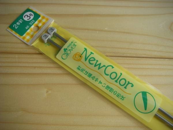 【僅か】gai:nai **№004 ○○ クロバー 編み針 棒針 2本針 3号 長 (約30cm)拍卖