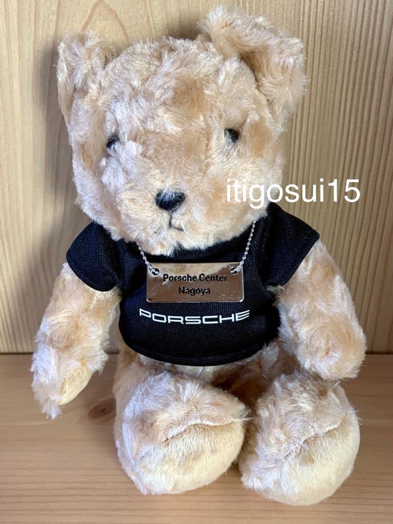 ★レア【未使用】ポルシェ★クマ くま テディベア ネックレス付 名古屋 ぬいぐるみ マスコット ベア★PORSCHE★ノベルティ★非売品拍卖