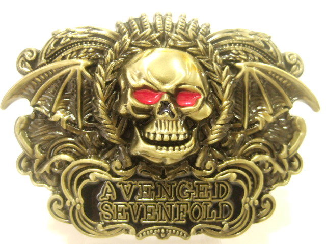 s横浜最新 翼ドクロAvenged♪魅惑のバックル金古美 中型 守護魔除け メンズレディース 送料300円 ξBckξξ27拍卖