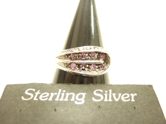 横浜最新 シルバー925SILVER 銀♪魅惑のアメジスト風リング しずく 14~19号 メンズレディース 送料220円ξgRξ ξ指輪b94z拍卖