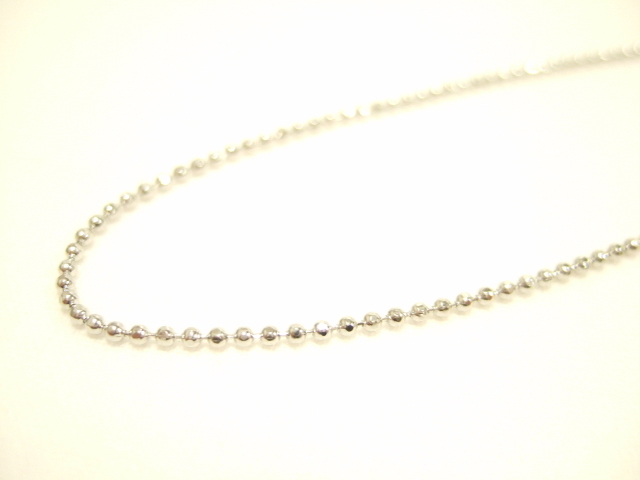 横浜最新 魅惑のキラキラカットボールチェーン♪ネックレス 40センチ 巾1.5ミリ 100本セット メンズレディース 送料220円ξbalnξξ82拍卖