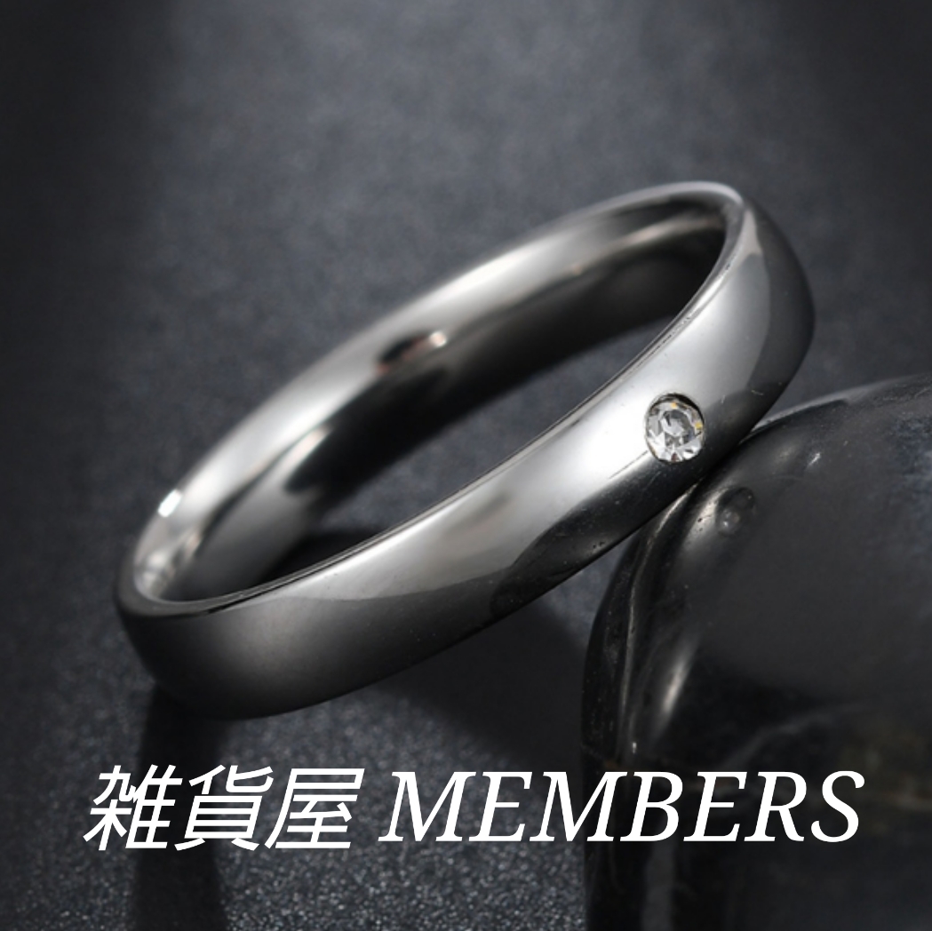 送料無料 24号クロムシルバーワンポイントスーパーCZダイヤモンドサージカルステンレスリング指輪ガールズボーイズレディースメンズ拍卖