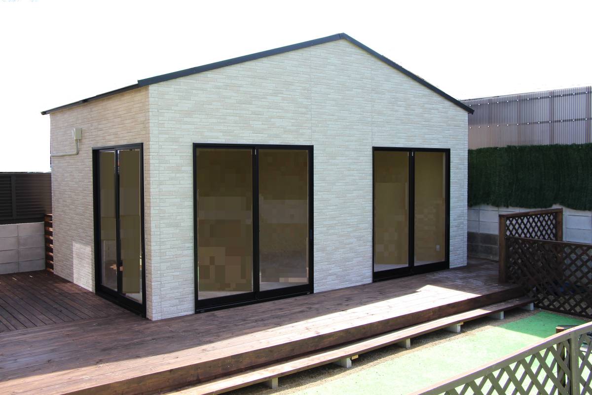 2連棟 約6坪 約12畳 三角屋根プレハブ 夏は涼しく冬は暖かいプレハブ ユニットハウス 住宅 事務所 店舗 美容室 別荘 拍卖