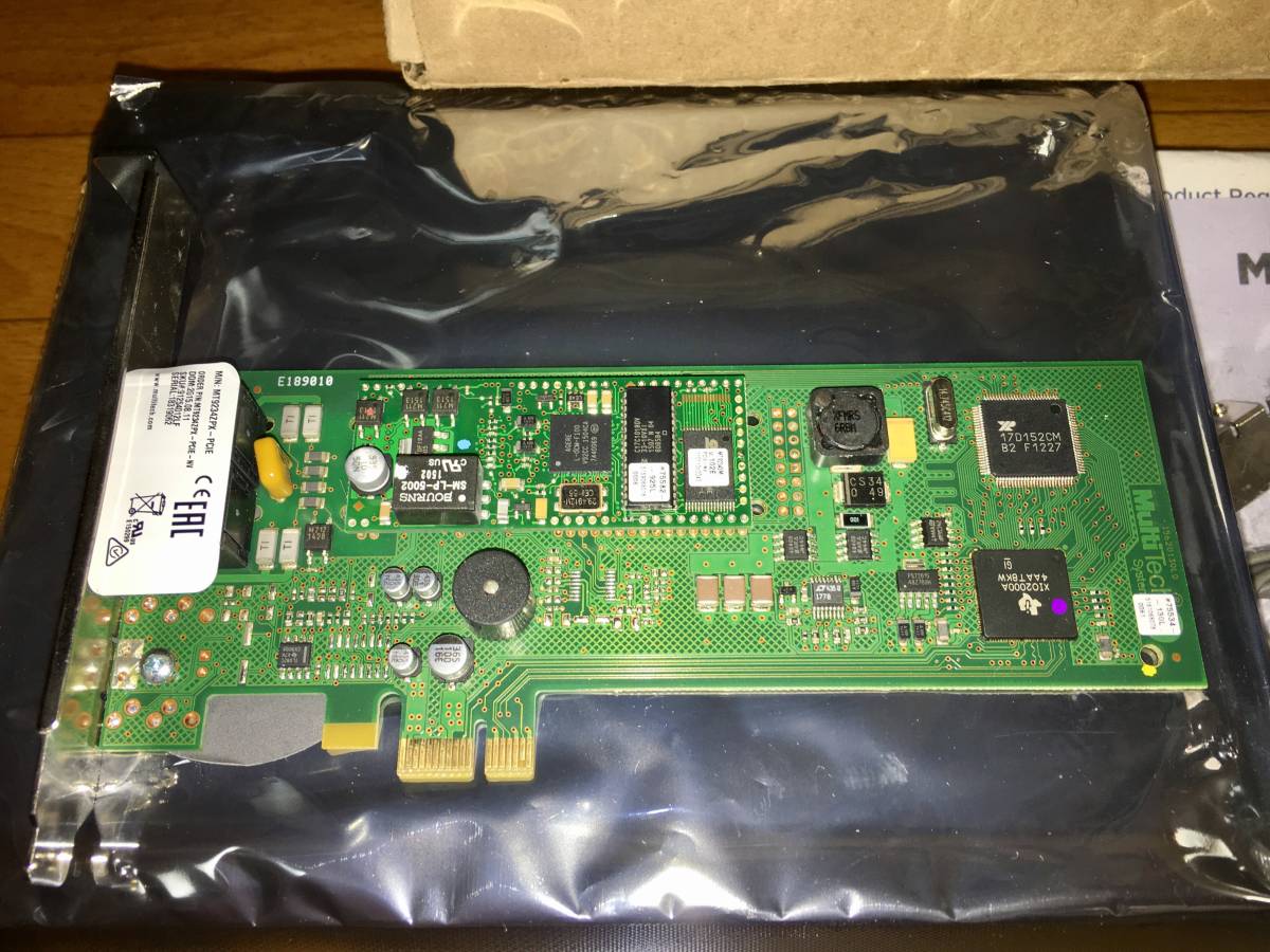 Fax Date PC内蔵 マルチテック社 正規品 モデム MULTITECH MultiModem ZPX MT9234ZPX-PCIE-NV 新品同様品拍卖
