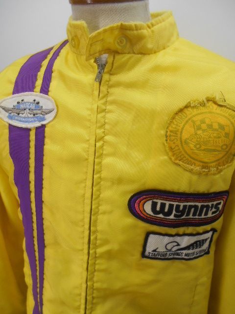 80s WYNNS レーシング ジャケット L 黄色 アメカジ SWIFT 古着 a931拍卖