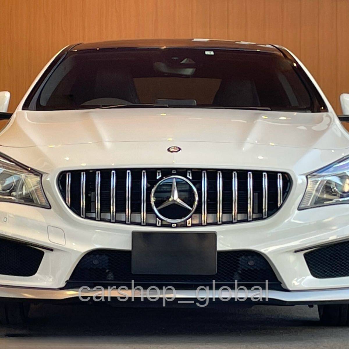 メルセデス ベンツ CLAクラス W117 前期用 フロントグリル パナメリカーナ クロームストライプ GTR AMG スポーツ 2013~2016年モデル拍卖