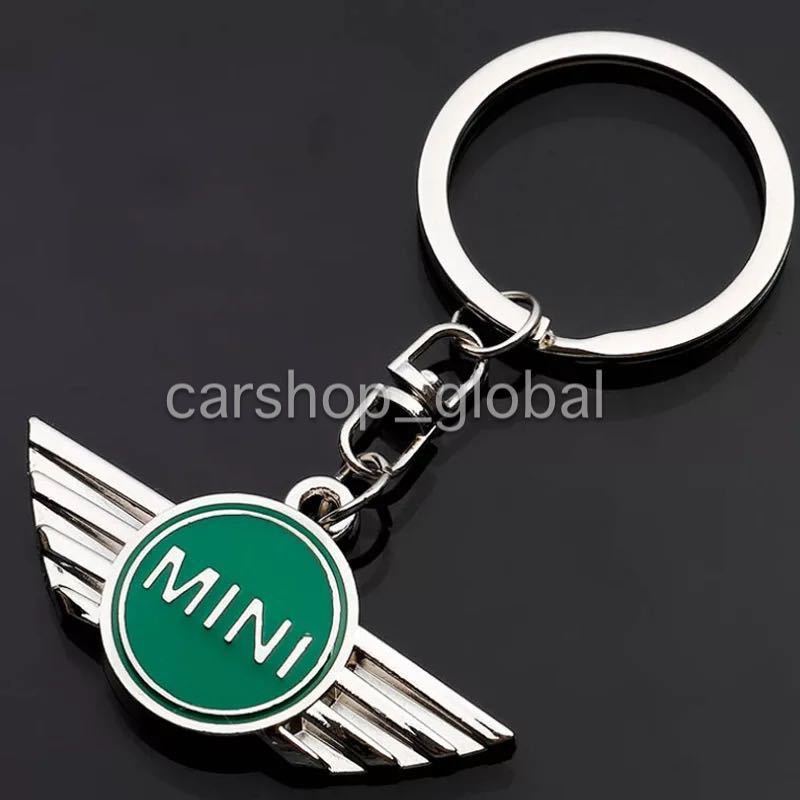 BMW ミニ MINI キーリング チェーン グリーン 鍵 R56/R50/R53/F56/F55/R60 クラブマン/クロスオーバー/コンバーチブル/クーパー/S/ワン等拍卖