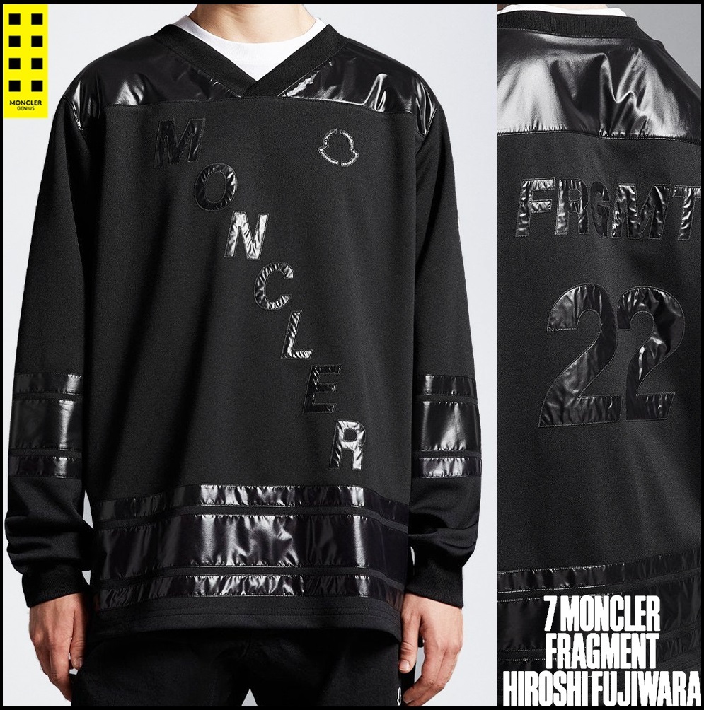 新品115,500円【 7 MONCLER GENIUS FRGMT 】モンクレールジーニアスフラッグメント ジャージースウェットオーバーホッケーTシャツS拍卖