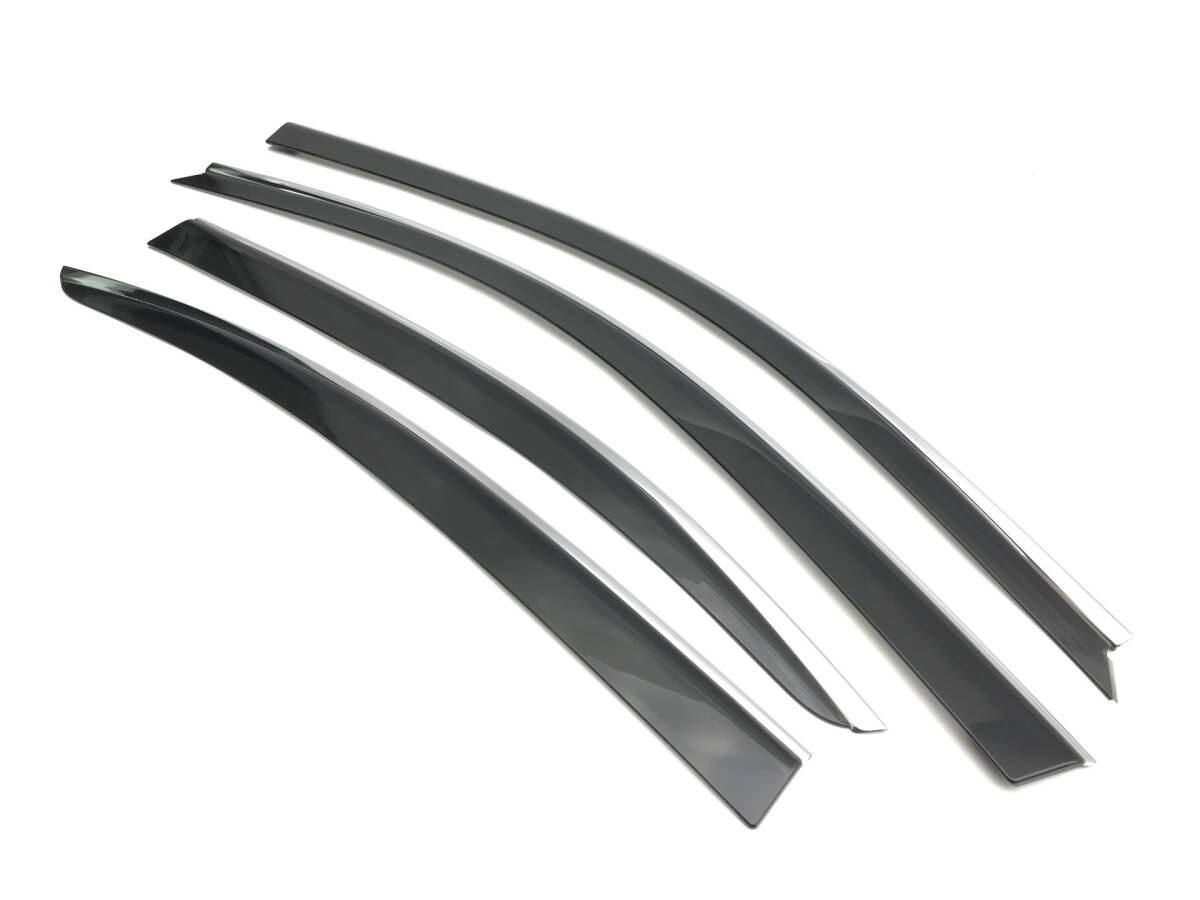 レクサス USF40 LS460 純正OP サイドバイザー ドアバイザー メッキモール 左右セット 1台分 日除け 雨除け 即決/割れなし拍卖