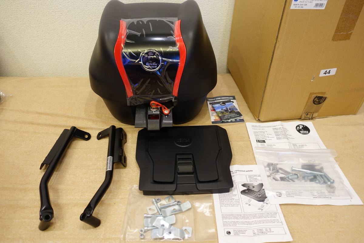 HEPCO&BECKER CRF250L / RALLY (12-19) リアキャリアセット トップケース ジャーニー 汎用タイプ ブラック30L 定価38,500円拍卖