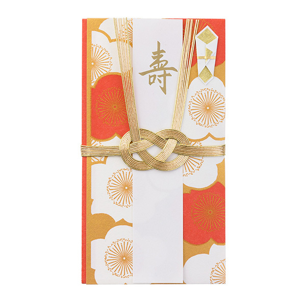 【即決】▽結婚祝 のし袋▽ ミドリカンパニー 祝儀袋 お祝い 寿 ウエディング 2~5万円 金封 金襴梅柄 花柄 中袋付 短冊 // 25365-006拍卖