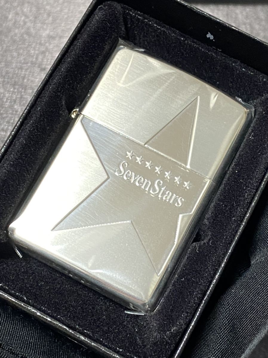 zippo セブンスター ビックスター 限定品 希少モデル 2011年製 Seven Stars シリアルナンバー SE-NO.03732 ケース 保証書付き拍卖