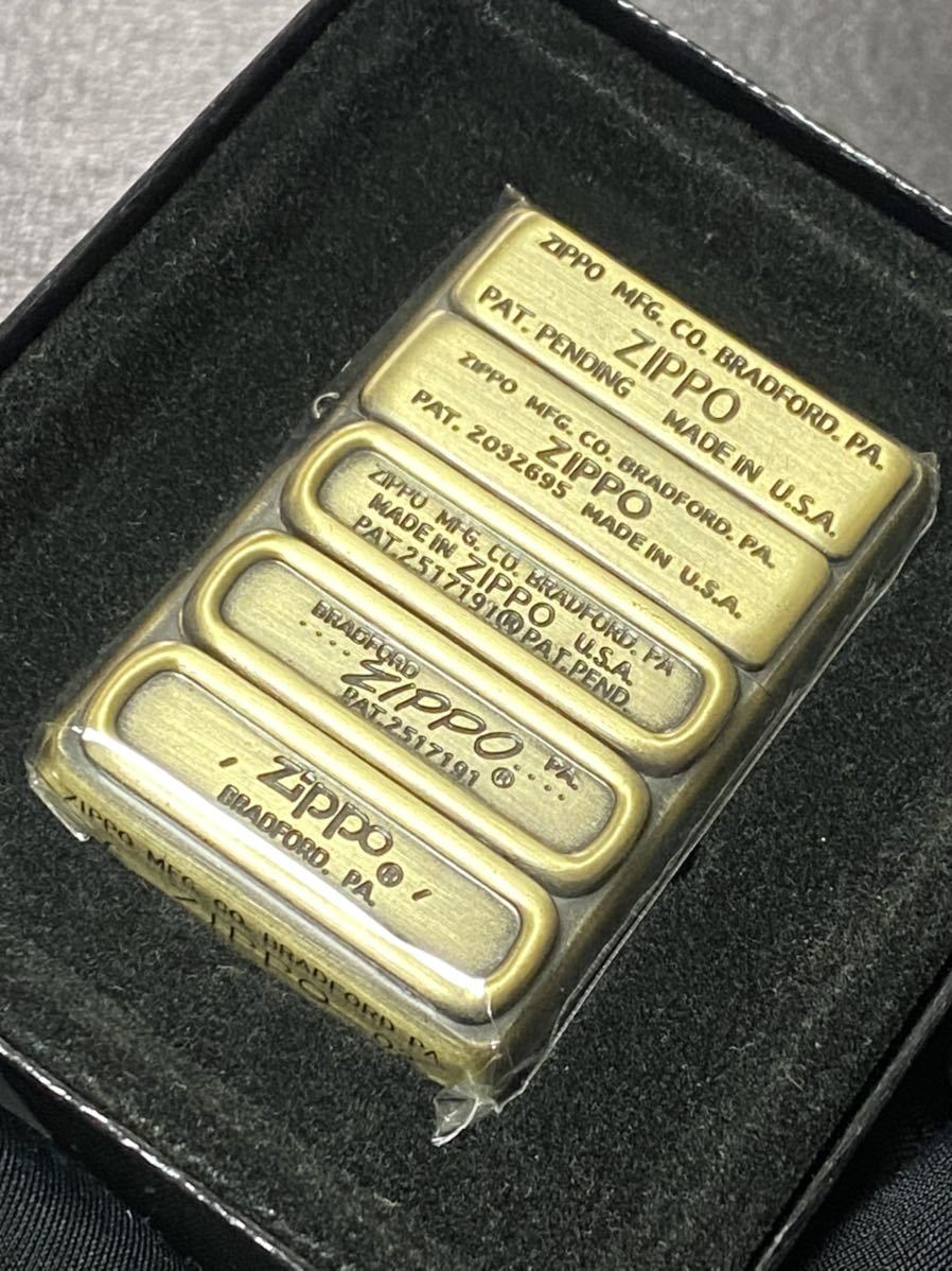 zippo ボトムメタル ゴールド 限定品 1937レプリカ ヴィンテージ 2002年製 3面加工 希少モデル GOLD シリアルナンバー NO.4045拍卖