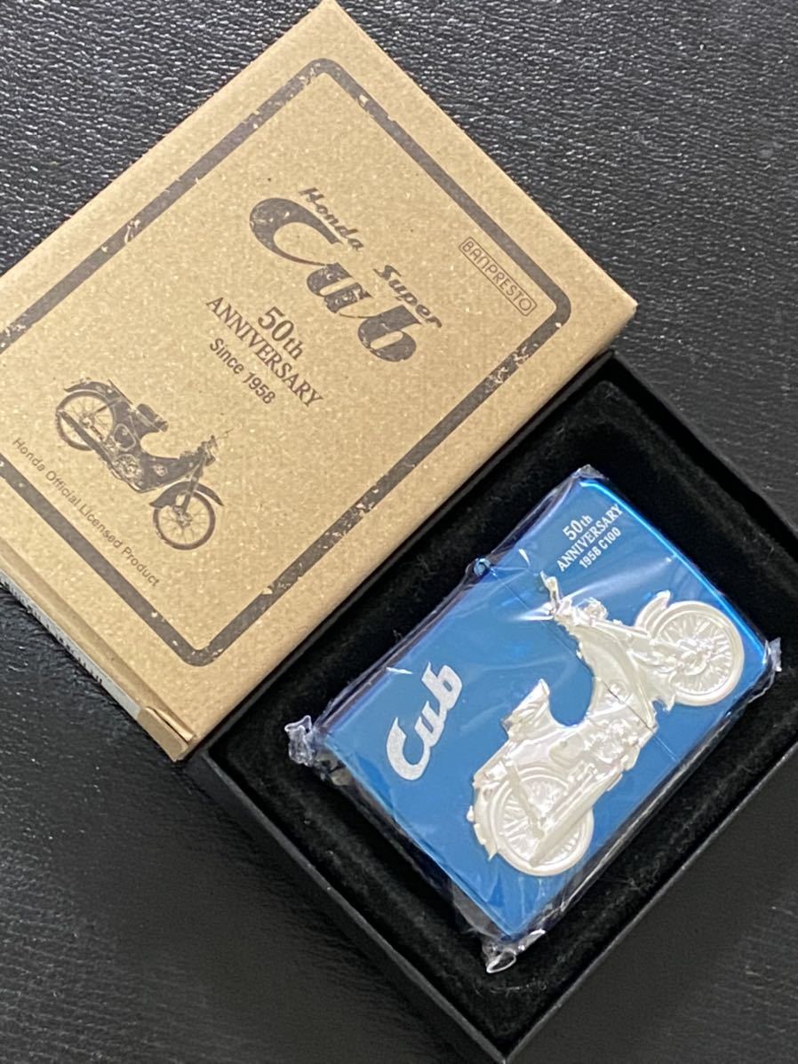 zippo Honda Cub 50th Anniversary 立体メタル 希少モデル 2007年製 HONDA 1958 C100 カブ 50周年記念 専用ケース 保証書付き拍卖