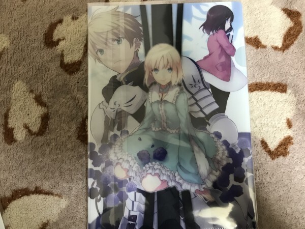 d070クリアファイル FGO Fate Grand Order 蒼銀のフラグメンツ 特典 プロトアーサー拍卖