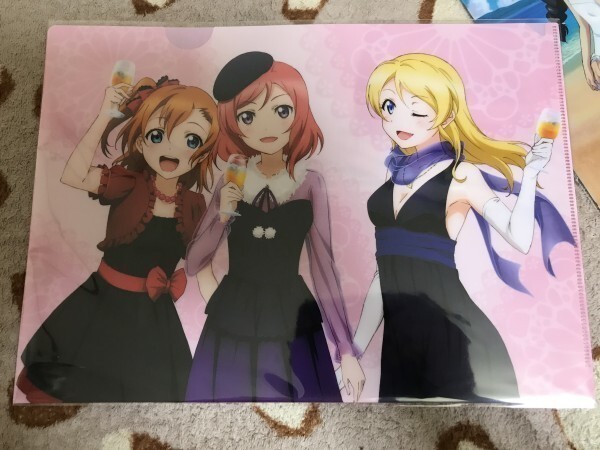 d056クリアファイル ラブライブ! 電撃G'sマガジン メロンブックス特典 穂乃果 絵里 真姫拍卖