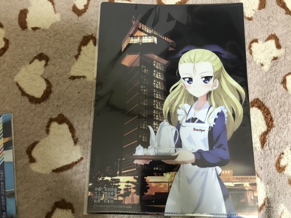 d057クリアファイル ガールズ&パンツァー 大洗限定 お茶の國井屋 アッサム拍卖
