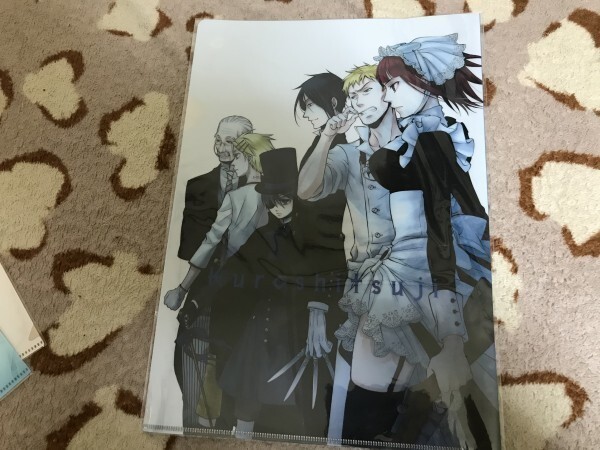 d062クリアファイル 黒執事 枢やな 10th 10周年記念原画展 枢やなの世界 セバスチャン シエル拍卖