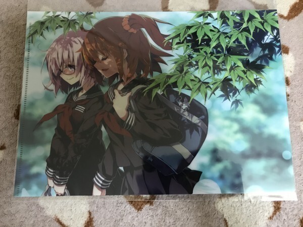 d056クリアファイル FGO Fate Grand Order ぐだ子 マシュ(ひろやまひろし) C98/KALMIA プリズマ☆イリヤ拍卖