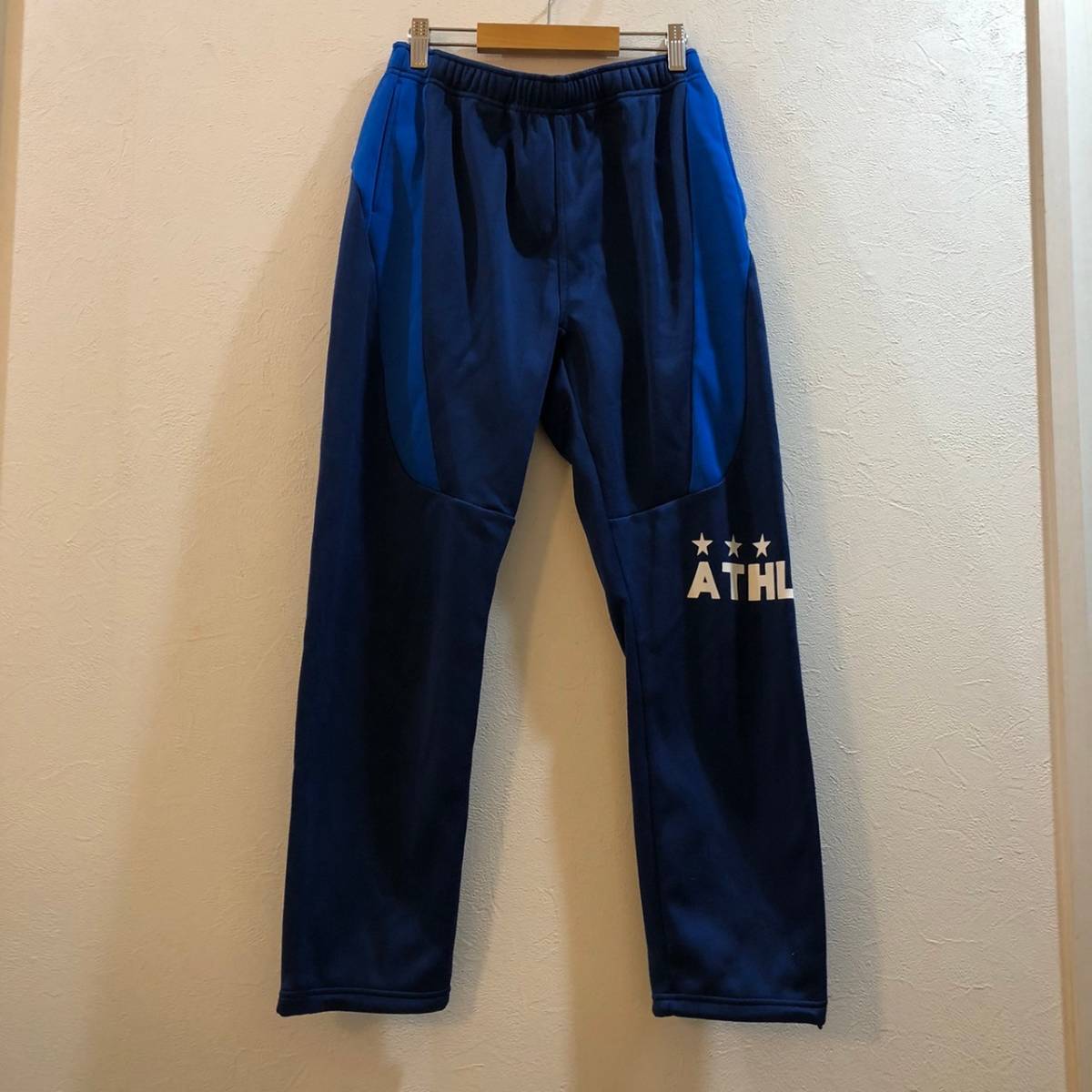 ATHLETA/アスレタ トラックパンツ ジャージ サッカー ブルー ネイビー ジュニア 160拍卖