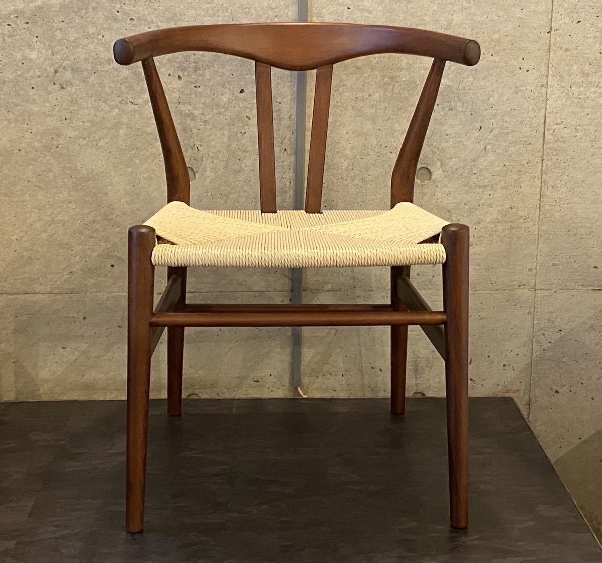 Born chair/ウォールナット色/北欧ビンテージスタイル(検アルミナムグループ,ミッドセンチュリー,ウェグナー,アンティーク,Yチェア,50's拍卖