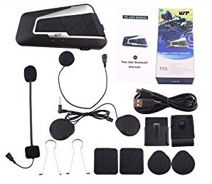 送料込み11520円 インカム バイク T9S インターコム Bluetooth クリアな音質 長距離通信 連続15時間通話可能 2台セット拍卖