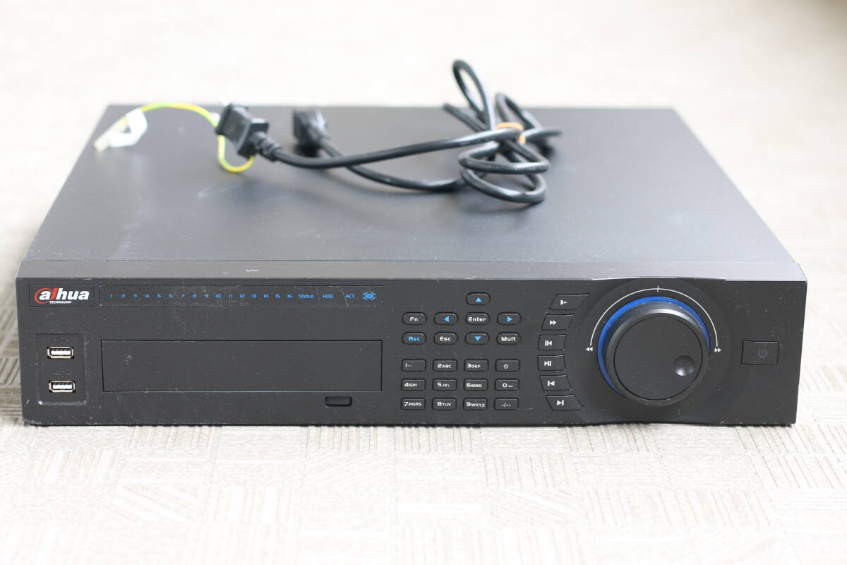 【動作OK】Dahua ダーファ 200万画素対応 ネットワークビデオレコーダー DHI-HCVR7816S (2TB-8) 16CH接続 CVI フルHD録画可能 アナログ対応拍卖