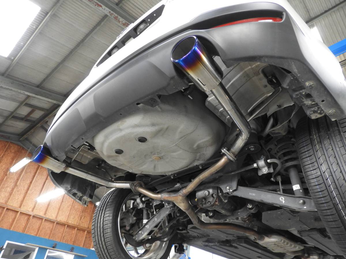 【送料無料】SUBARU FORESTER(フォレスター) DBA-SJG ターボ ストレートマフラー チタンテール拍卖