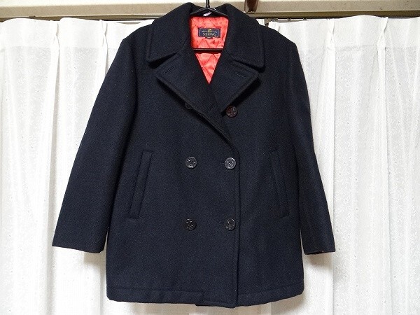 希少 80年代 ビンテージ St.THOMAS TOKYO Pコート Lサイズ NAVY レトロ 当時物拍卖