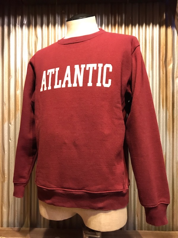 H003 メンズスウェット coen コーエン カジュアル クルーネック ワインレッド プリント (6)/ M拍卖