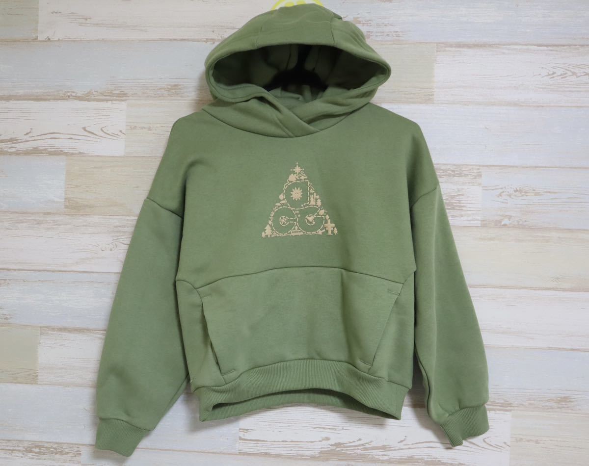 新品 定価8800円 150㎝ NIKE ACG ナイキ ACG キッズ アイコン フリース パーカー 裏起毛 DR5485拍卖