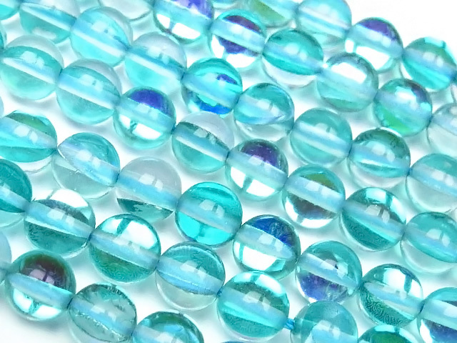 アクアブルールナフラッシュ 丸玉 6mm【1連販売】 / 3-16 OR6M-X拍卖