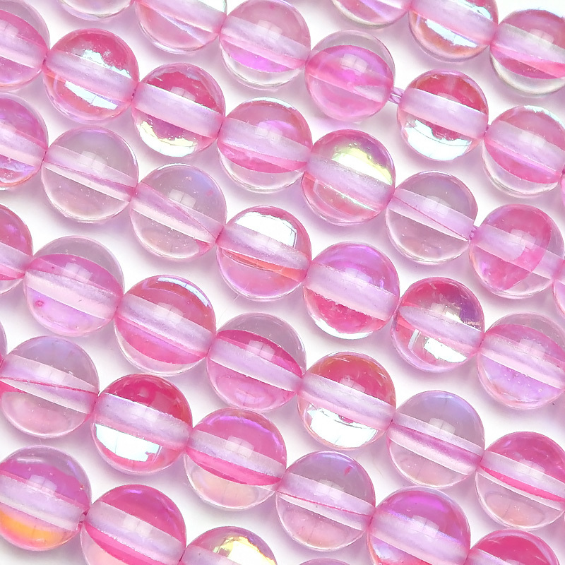ピンクルナフラッシュ 丸玉 6mm【1連販売】 / 3-1 OR6M-X拍卖