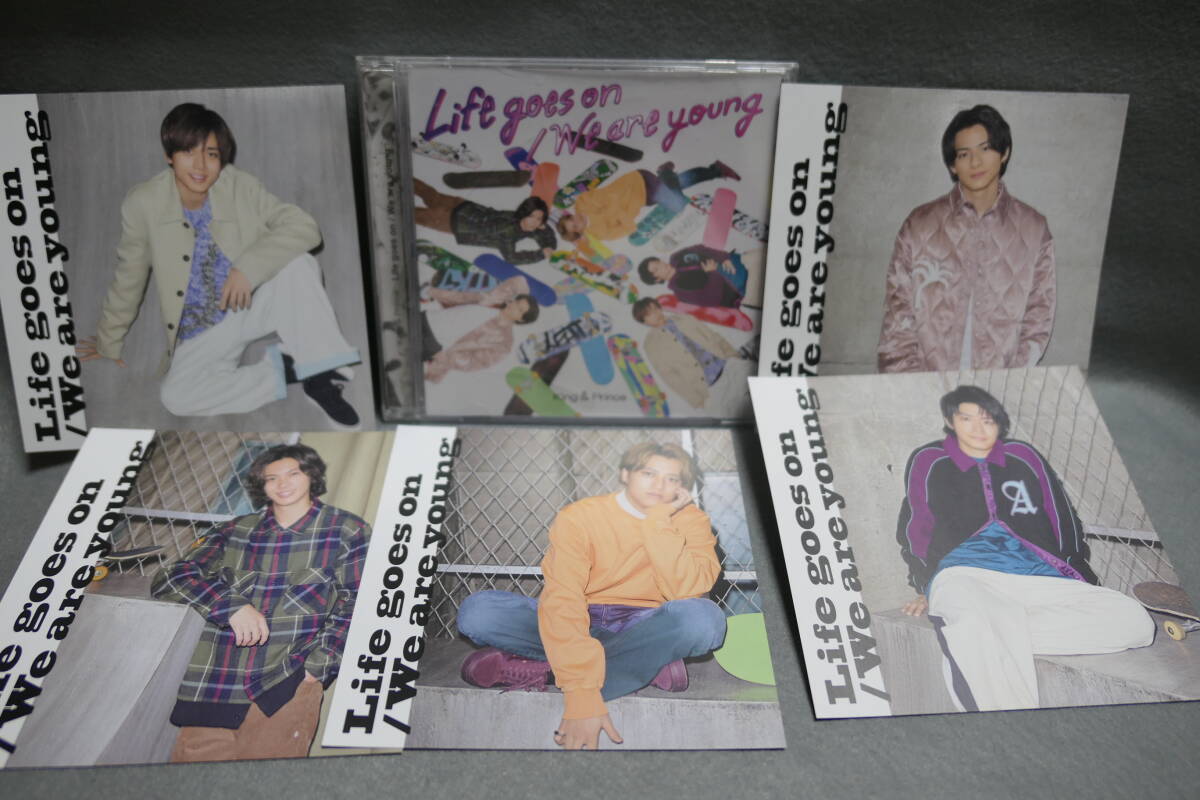 【中古CD】 King & Prince / Life goes on / We are young / アナザー・ジャケット5枚付 (通常盤 初回プレス限定)拍卖