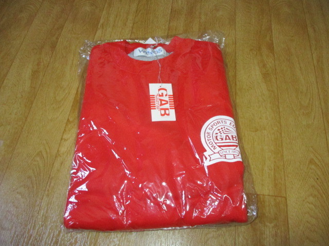 GAB モータースポーツレーシング ビンテージ デカロゴ トレーナー・ジャケット サイズF 未使用 デッドストックショックアブソーバー 拍卖