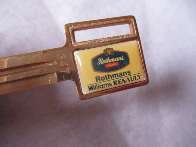 ロスマンズ・ウィリアムズ・ルノー・F1 当時物 三菱・イスズ・スズキ ブランクキー 347 未使用 旧車・デッドストック拍卖