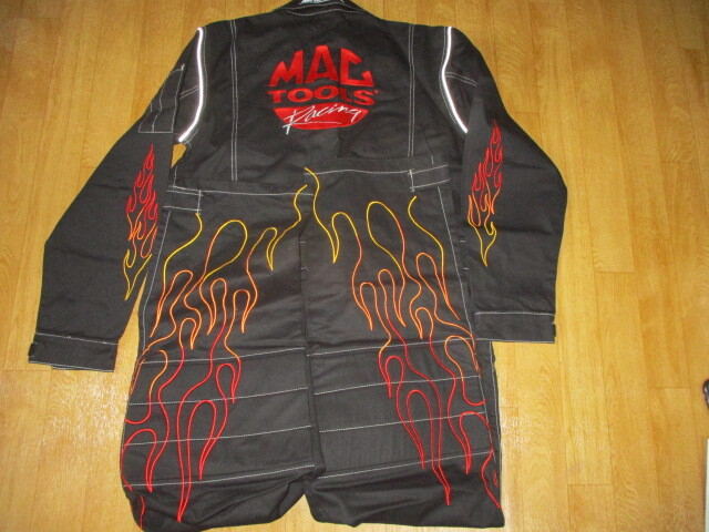マックツール 希少ファイヤー・フレアモデル ビンテージ 刺繍ロゴ厚手メンテナンス作業ツナギ サイズM(L相当) 未使用デッドストック拍卖