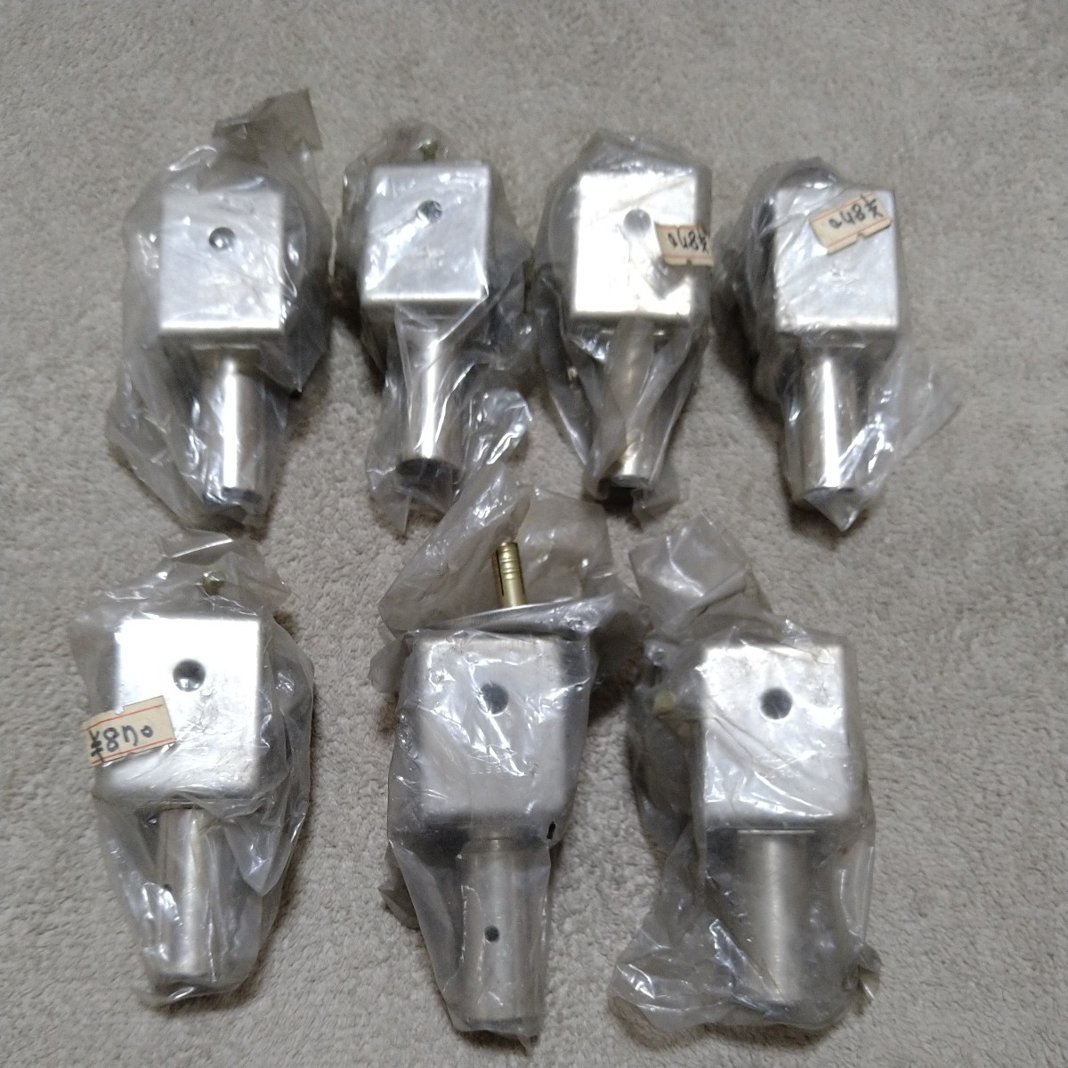 ジャンク品/長期保管品/LUCKY/ラバトリー金物/ワンタッチサポートY座/ステンレス/7個セット拍卖