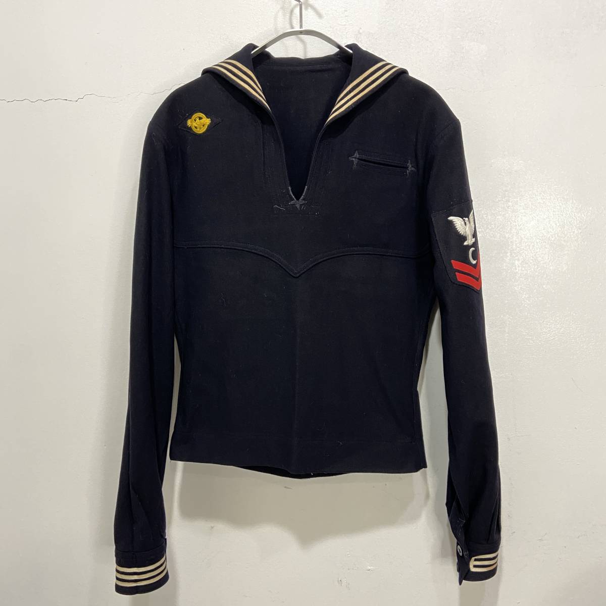 送料無料☆60s☆U.S.COASTGUARD☆セーラートップス☆ミリタリー☆ヴィンテージ☆レディースM相当☆B24M拍卖