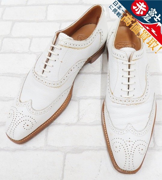 2S8839/CROCKETT&JONES HANSON ブローグウイングチップシューズ クロケット&ジョーンズ拍卖