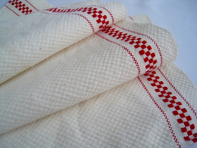 ヴィンテージリネンクロス 手織りリネン ディッシュタオル 麻 キッチンクロス拍卖