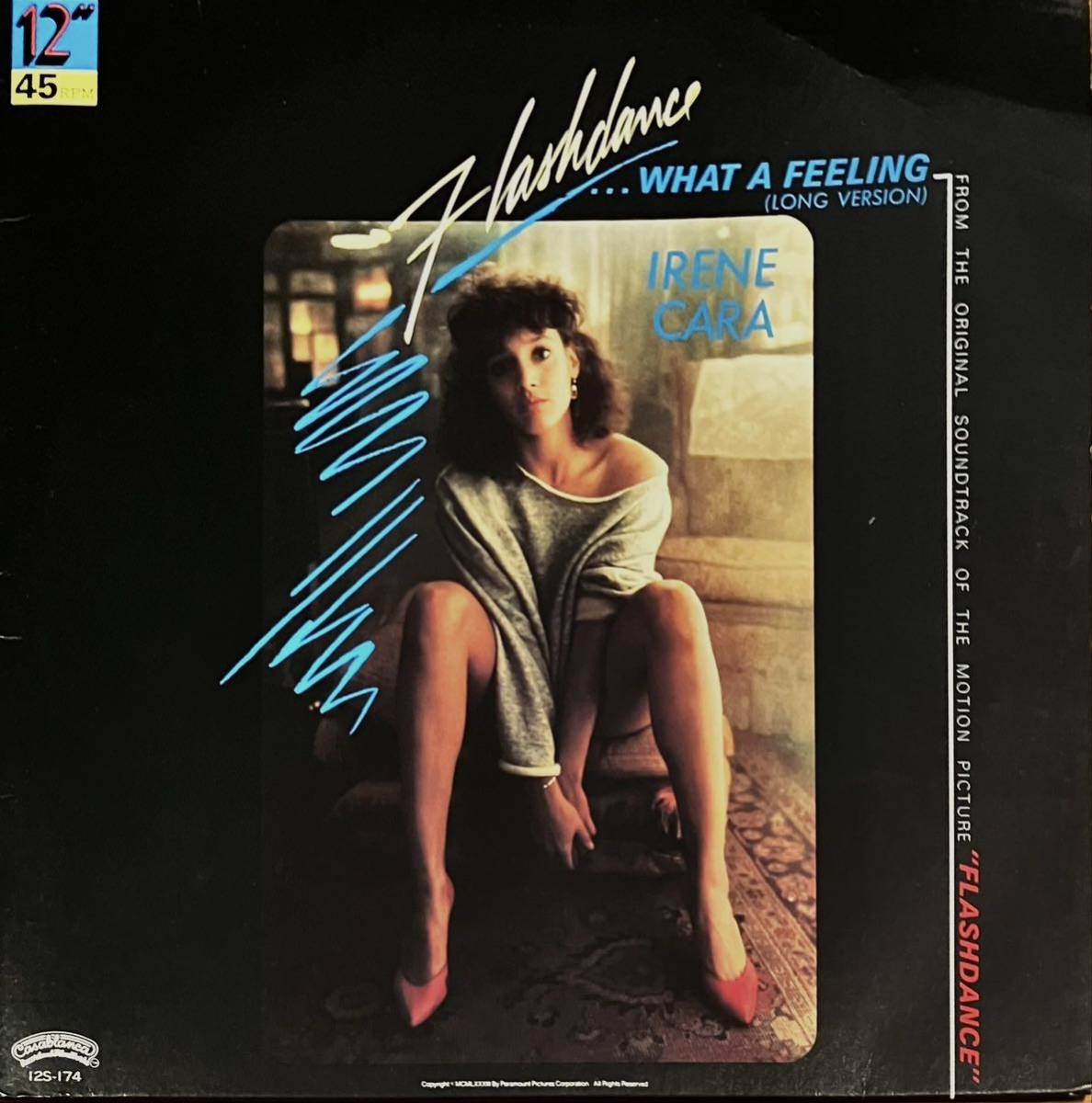 【フラッシュダンス 新バージョンMV視聴】IRENE CARA - Flashdance Jellybean Remix 12インチ クリーニング済 アイリーンキャラ拍卖