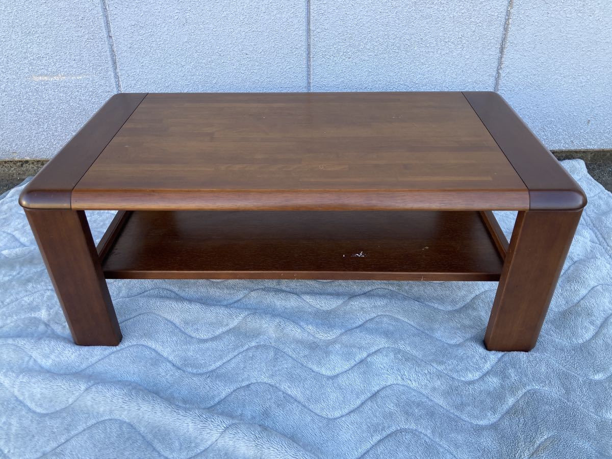 【A9548P089】 maruni ローテーブル 旧ロゴ 70〜80年代 センターテーブル リビング 座卓 マルニ 木工 木製 日本製 ※直接引き取り歓迎拍卖