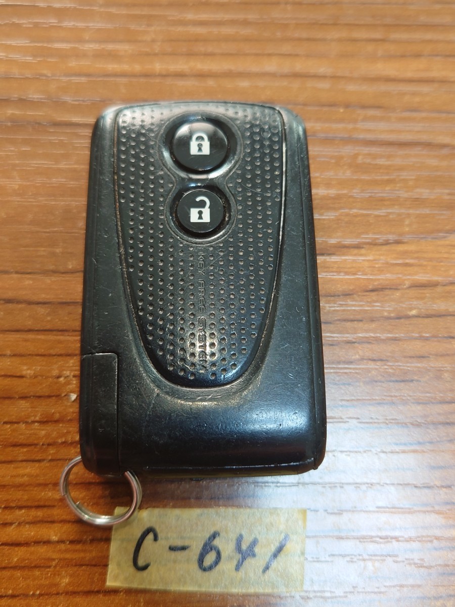 C-641 ダイハツ DAIHATSU 純正 2ボタン スマートキー  型番 007YUUL0430 ムーヴ / コンテ /タント /ミラ 匿名配送拍卖