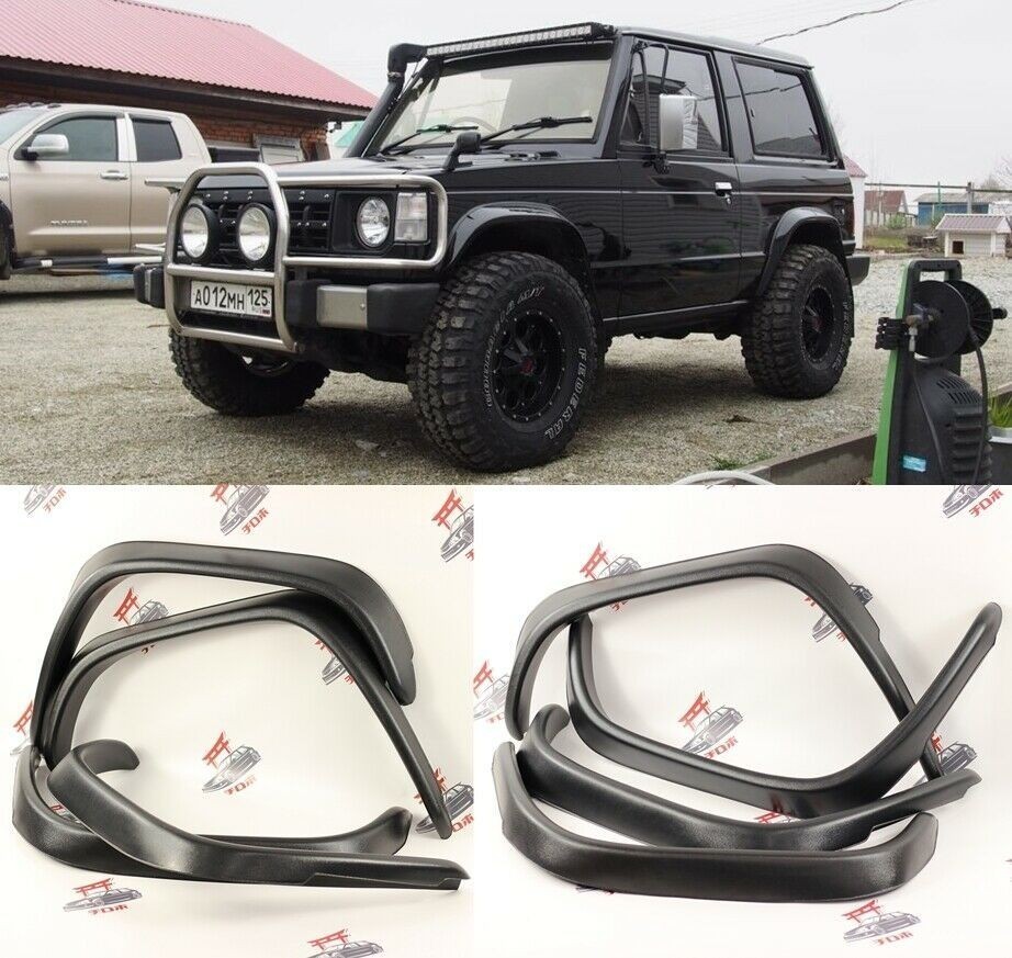 三菱 パジェロ 50mm オーバーフェンダー 4枚セット ABS製 サスペンション マフラー バンパー ヘッドライト ホイール ウィング拍卖