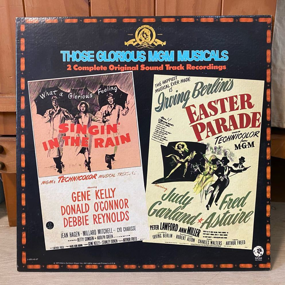 LP 2枚組 THOSE GLORIOUS MGM MUSICALS Singin'in THE RAIN FASTER PARADE フレッド・アステア ミュージカル拍卖