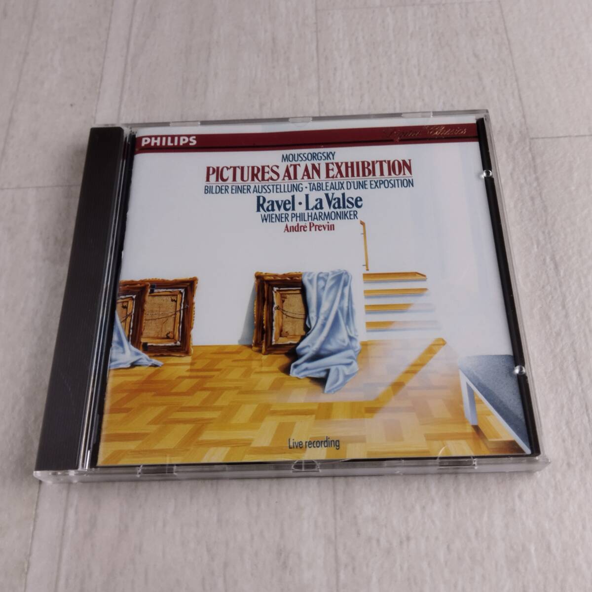 1MC11 CD ANDRE PREVIN WIENER PHILHARMONIKER MOUSSORGSKY PICTURES AT AN EXHIBITION RAVEL LA VALSE拍卖