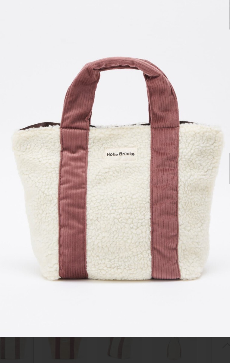 ☆デイリーラシット Daily russet ボアトートバッグ ランチバッグ お散歩バッグ サブバッグ 未使用 新品☆拍卖