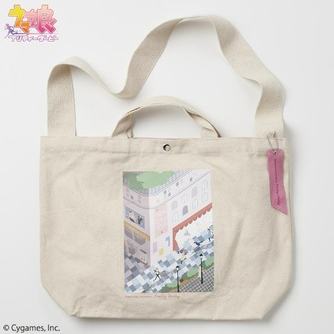 即決 ウマ娘 プリティーダービー キャンバストートバッグ 32×47×13 新品タグ付き拍卖