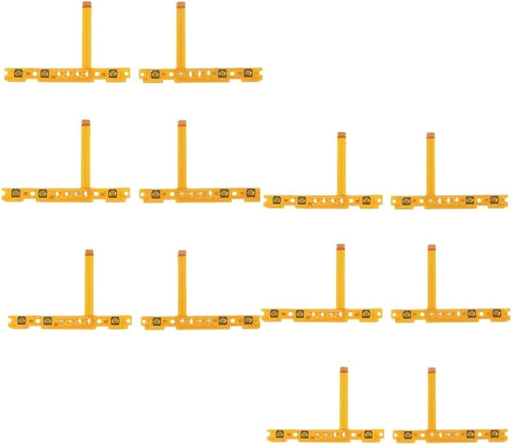 ★★6ペアニンテンドースイッチNSジョイCON修理部品のための右の左ボタンキーフレックスケーブル拍卖